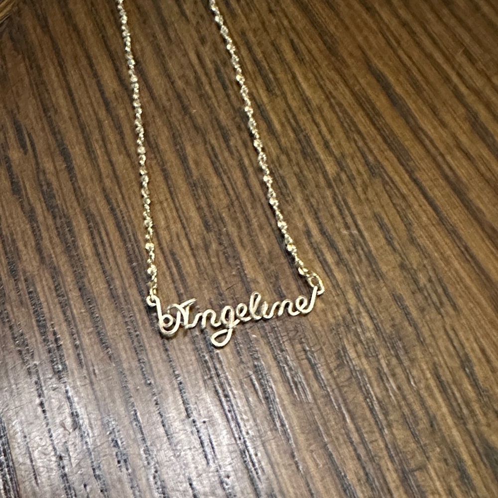Angeline name necklace